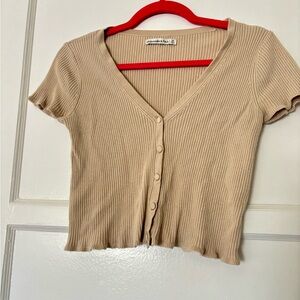 Abercrombie & Fitch Lettuce Trim Sweater